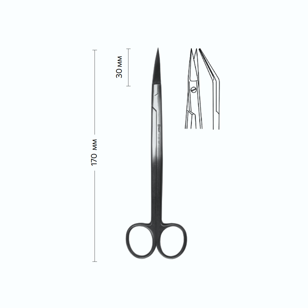 Ножницы для удаления голосовых связок, 170мм, DEAN