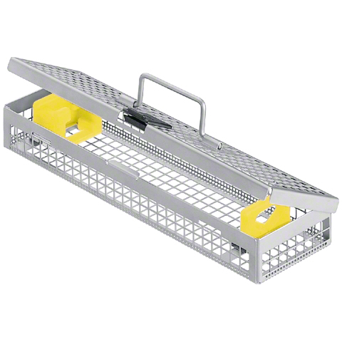 Сетка стальная, с крышкой, 273х84х41мм, для оптики D2.7-4.0мм, длиной 140-200мм, AESCULAP