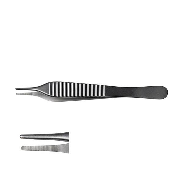 Пинцет анатомический, 120мм, ADSON, AESCULAP