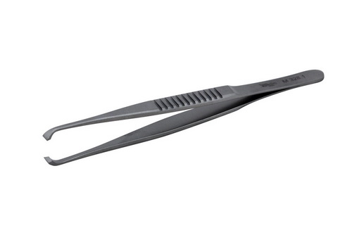 Пинцет фиксационный, 80мм, концы 2.5мм