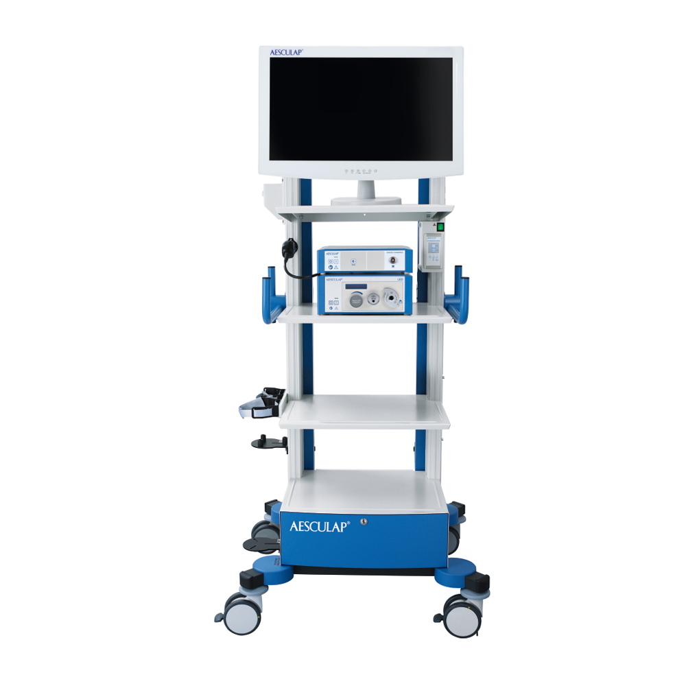 Тележка эндоскопическая с трансформатором, 835х1580х750мм, AESCULAP