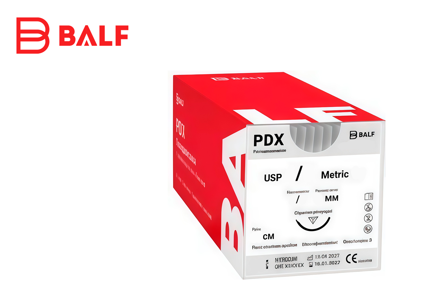 PDX, мононить полидиоксаноновая, 3-0 (2), BALF