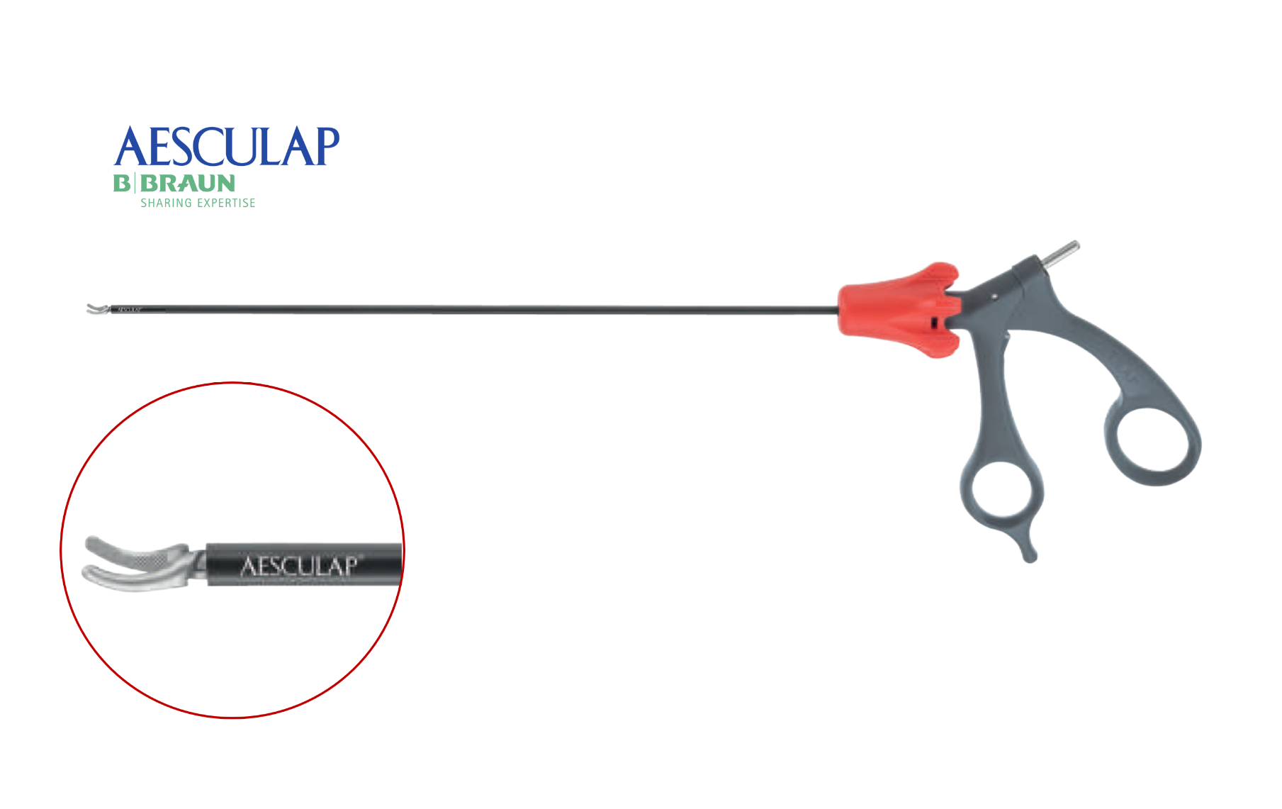 Зажим эндоскопический, D3.5мм, 290мм, "Maryland", одноразовый, AESCULAP