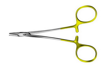 Иглодержатель, 120мм, ТС, HALSEY, для нитей 9-0/11-0, AESCULAP