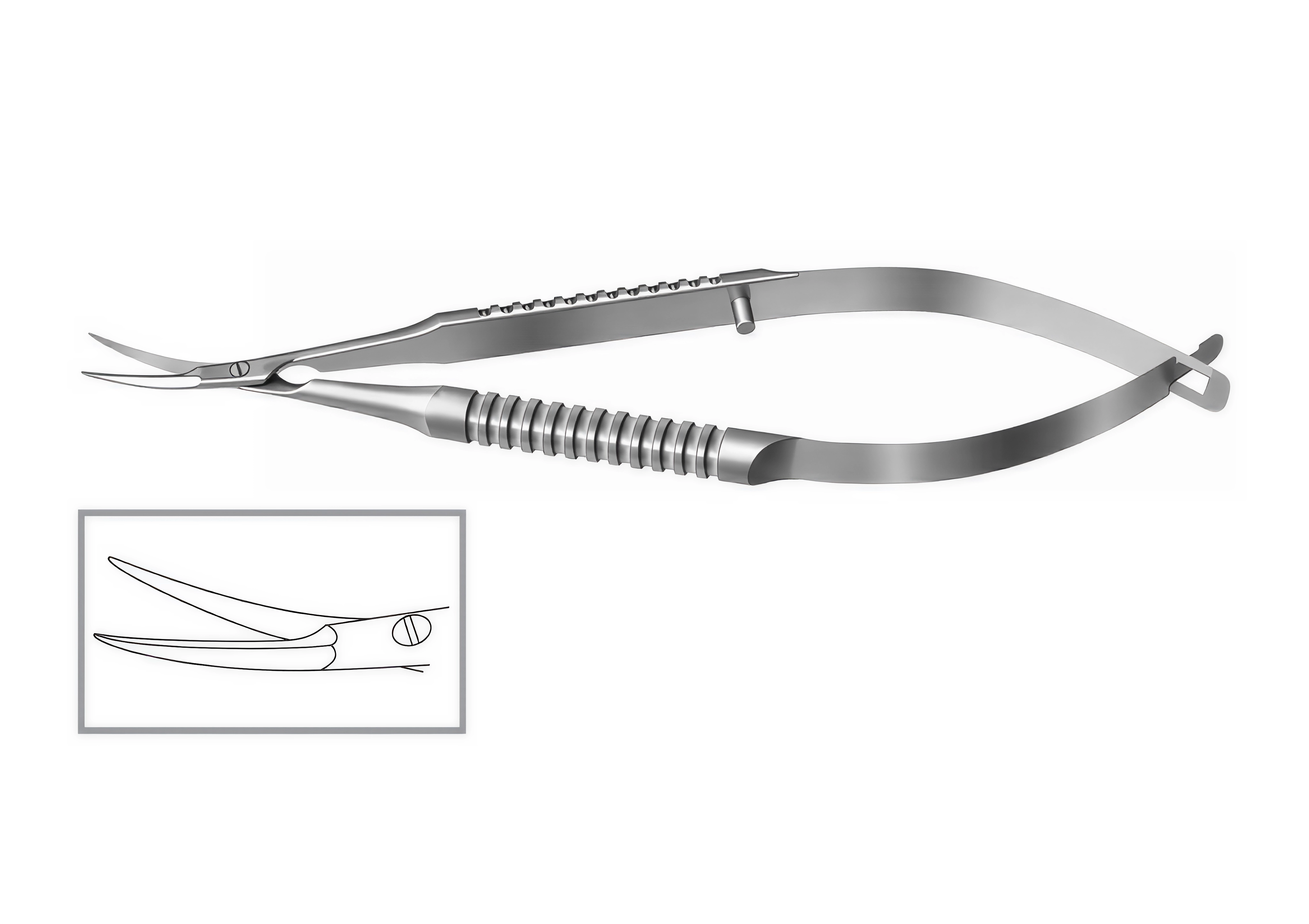 Ножницы конъюктивальные изогнутые