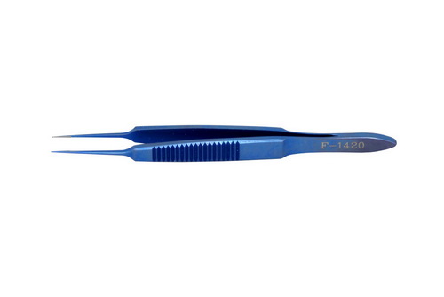 Пинцет роговичный, 1х2 зуба, по Бонну