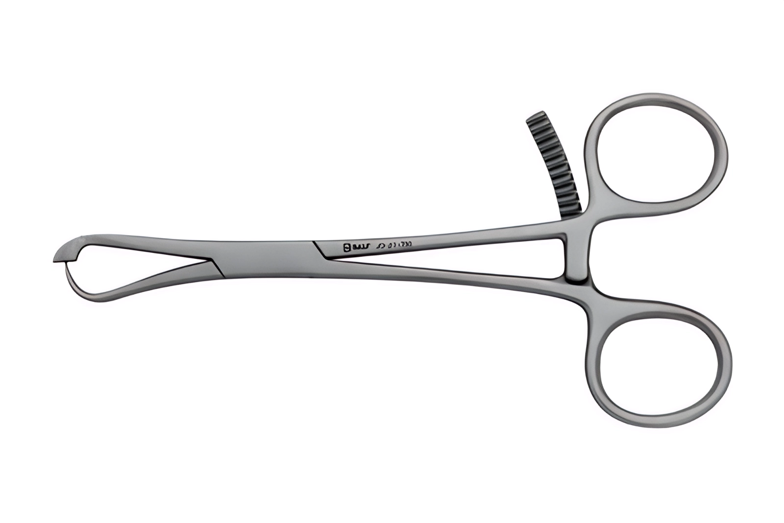 Зажим костный, 120мм, с площадкой