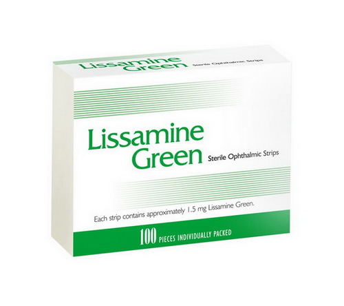 Полоски офтальмологические, LISSAMINE GREEN, 100шт