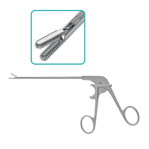 Щипцы захватывающие, D2.7мм, 125мм, чашевидные, с зубцами, RZ