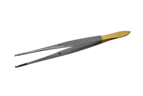 Пинцет фиксационный, 150мм, 1х2 зуба, GILLIES, TC